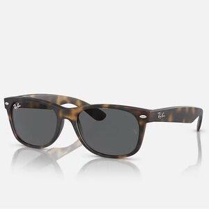 Ray-Ban Tortoise Shell Classic Wayfarer Sunglasses with Dark Gray Lenses